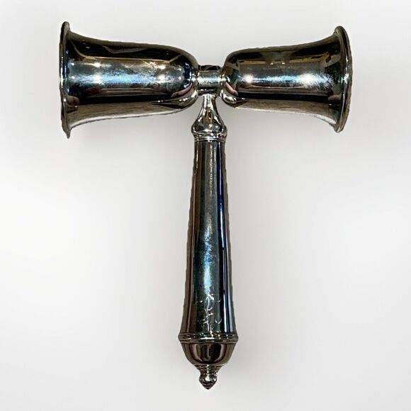 Towle Silver-plated Double Sided Jigger Bar Tool Monogrammed - Picture 1 of 8